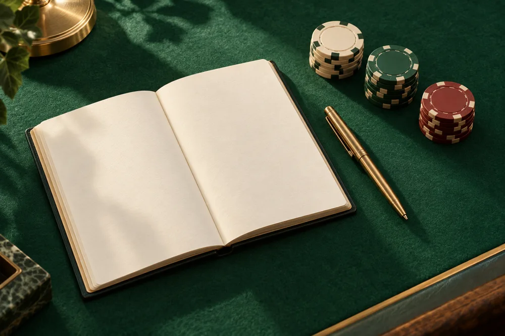 Taccuino e fiches per illustrare la lettura delle condizioni dei bonus